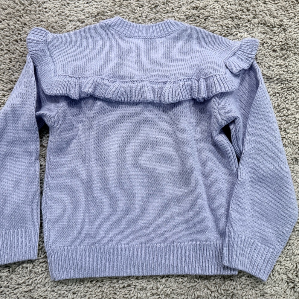 Epic Threads Lilac Ruffle Crew Neck Sweater - Picture 5 of 5